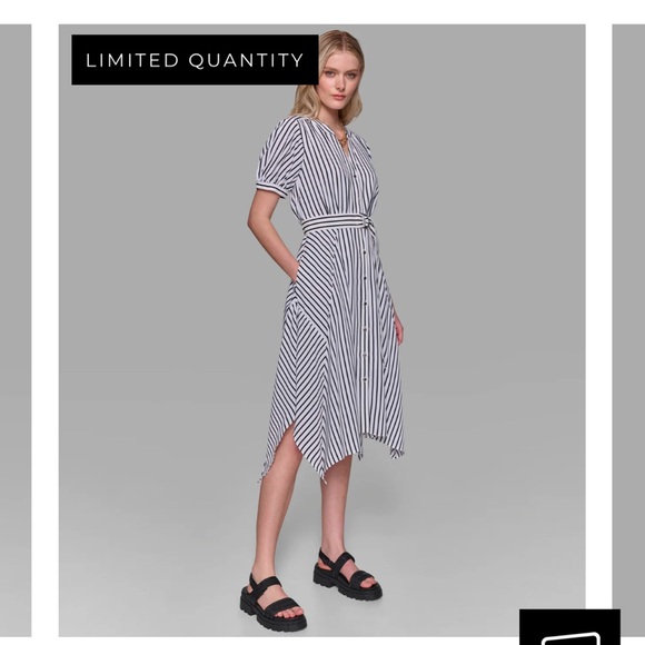 Karl Lagerfeld Dresses & Skirts - Karl Lagerfeld midi dress
Silver buttons
Never worn. Belt included.